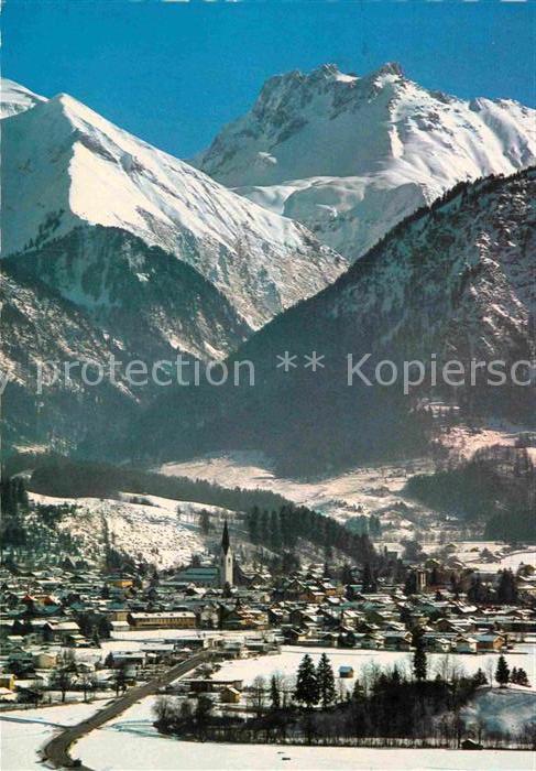 Oberstdorf Panorama Wintersportplatz mit Kratzer A