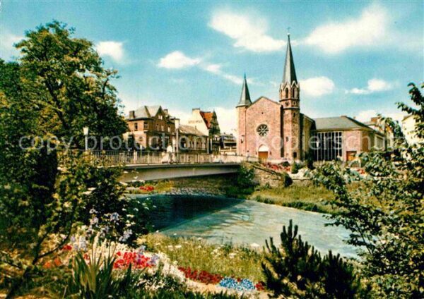 Bad Neuenahr-Ahrweiler Ahrbrücke mit Kirche