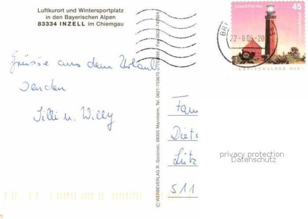 Inzell Ortsansicht mit Kirche Platz Luftkurort – Bild 2