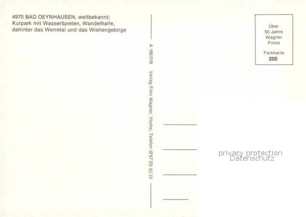 Bad Oeynhausen Kurpark Wasserspiele Wandelhalle Werret – Bild 2