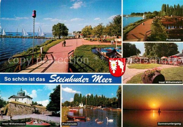 Steinhuder Meer Uferpromenade Insel Wilhelmstein Gastst
