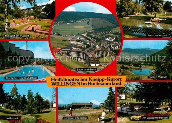 Willingen Sauerland Kneippkurort Minigolf Bewegungsbad Kurp