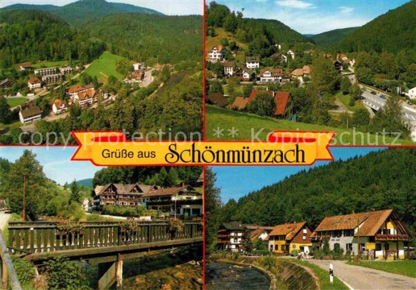 Schoenmuenzach Panorama Kneipp Luftkurort im Schwarzwa