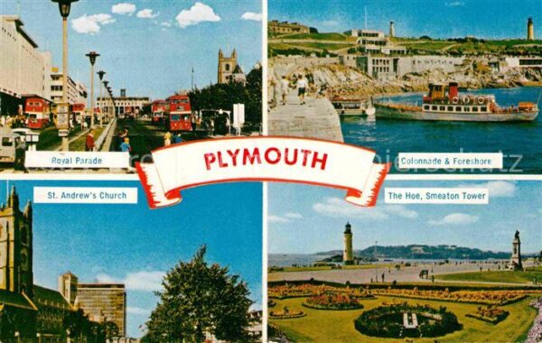 Plymouth  UK South West Royal Parade Colonnade St Andrews Churc