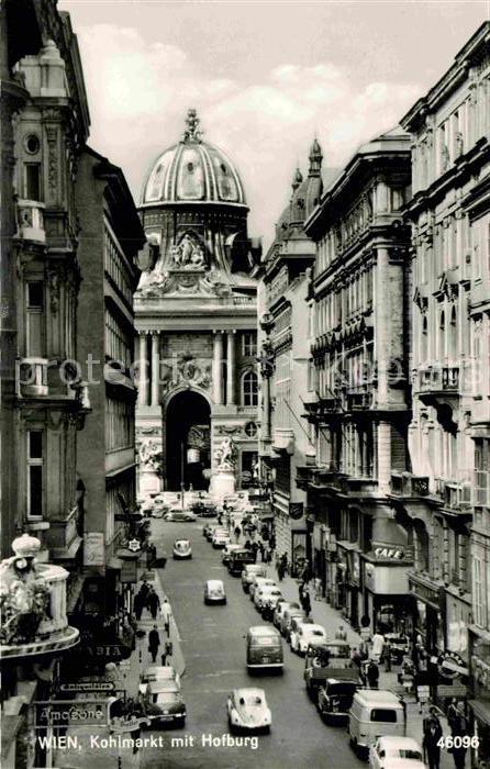 Wien Kohlmarkt mit Hofburg