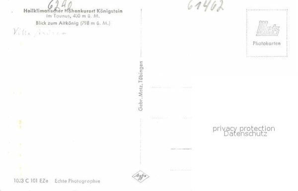 Koenigstein Taunus Blick zum Altkönig – Bild 2