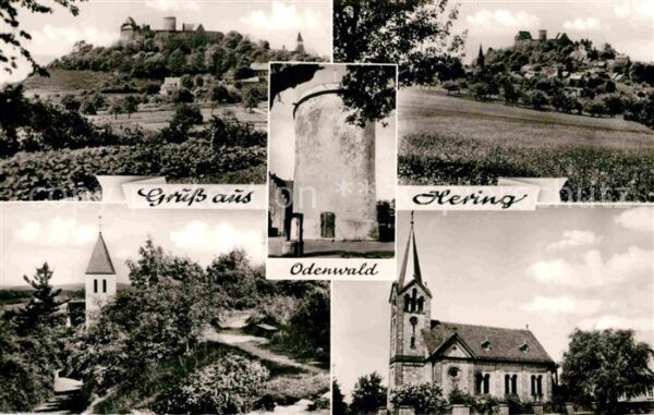 Hering Odenwald Schloss Turm Kirche