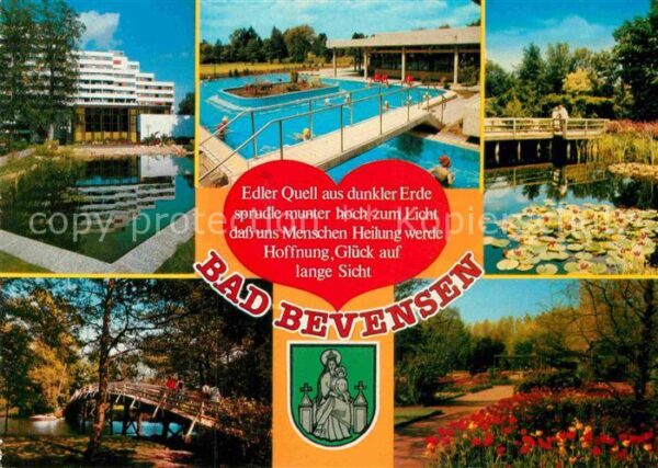 Bad Bevensen Kurhaus Freibad Seerosenteich Brückchen