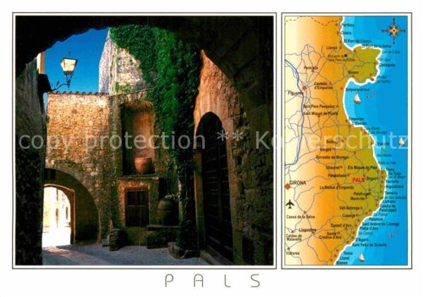 Pals Recinte Gotic Mapa Costa Brava