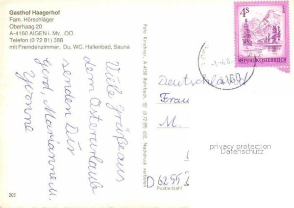 Aigen Wels Gasthof Haagerhof Gastraum Kaminzimmer – Bild 2