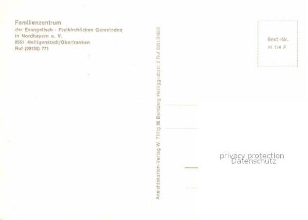 Heiligenstadt Oberfranken Familienzentrum der Ev Freikirchlichen – Bild 2