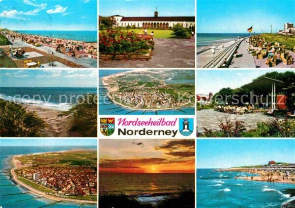 Norderney Nordseebad Strand Promenade Teilansichten Fliegera