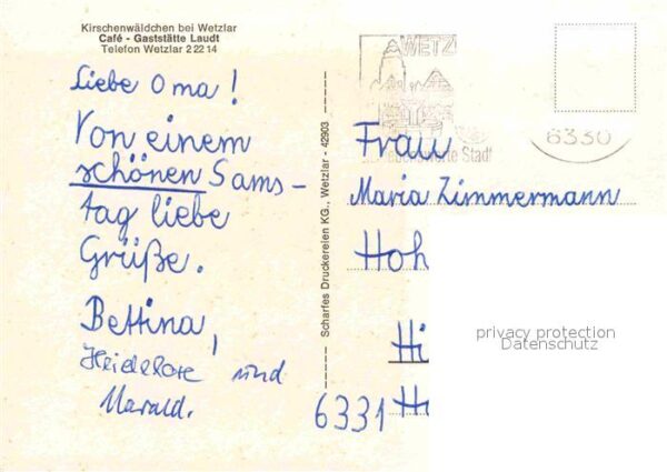 Wetzlar Kirschenwäldchen Gaststätte Laudt – Bild 2