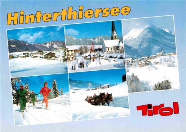 Hinterthiersee Teilansichten Langlauf Pferdeschlittenf