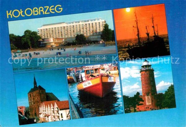 Kolobrzeg Polen Sanatorium Baltyk Latarnia morska Port