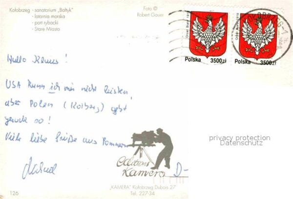 Kolobrzeg Polen Sanatorium Baltyk Latarnia morska Port – Bild 2