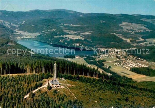 Titisee Blick vom Hochfirst Fliegeraufnahme