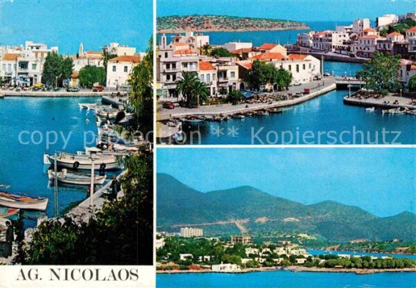 Agios Nicolaos Hafen Promenade Strand