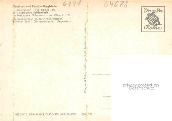 Seidenbuch Pension Bergfriede Gasträume Brunnen Ga – Bild 2