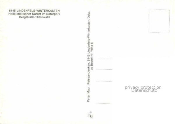 Winterkasten Lindenfels Eleonorenklinik Wassertreten Aufenthalt – Bild 2
