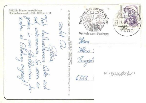 St Blasien Basilika Teilansicht Park – Bild 2