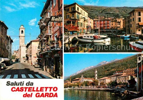 Castelleto Lago di Garda Stadttor Hafenpartie