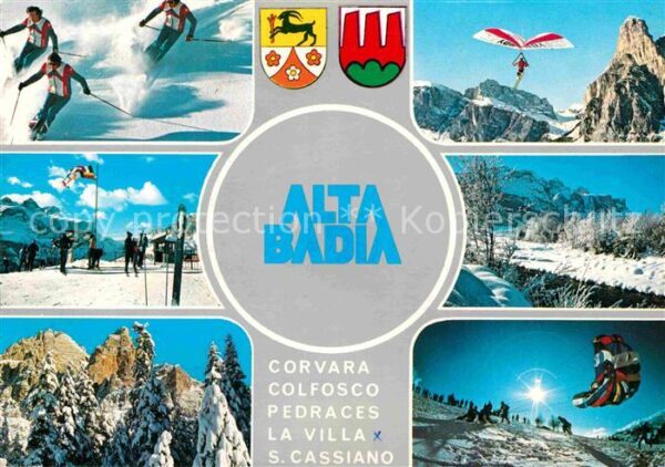 Alta Badia Teilansichten Drachenflieger