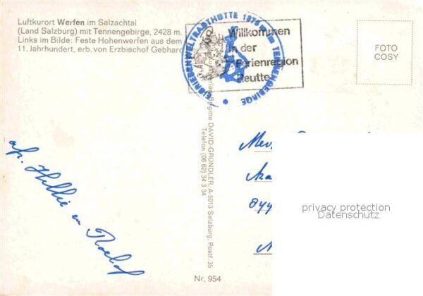 Werfen Salzburg mit Tennengebirge und Feste Hohenwerfen – Bild 2