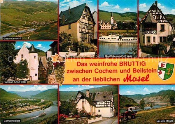 Bruttig Mosel Gesamtansicht Schunksches Haus Rathaus