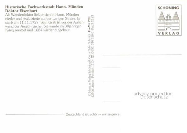 Hann. Muenden Doktor Eisenbart Bühne Grabmal an der A – Bild 2