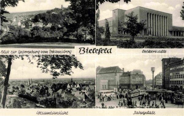 Bielefeld Sparrenburg vom Johannisberg Oetkerhall
