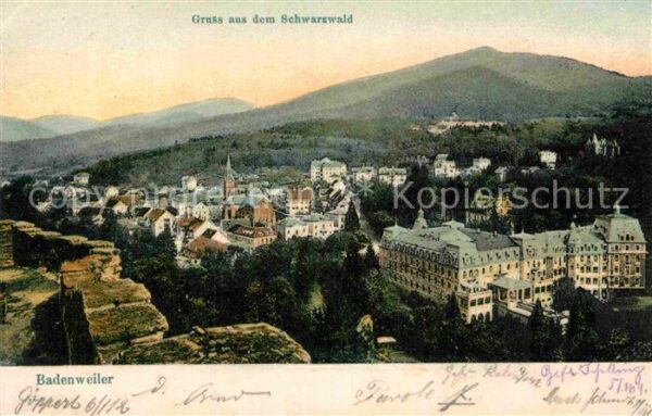 Badenweiler mit Schwarzwald