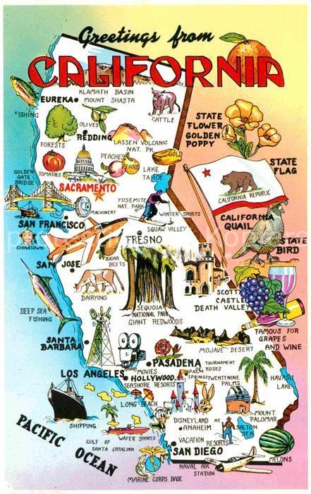 California US-State Lageplan
