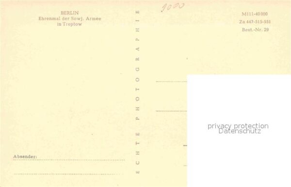 Berlin Ehrenmal der Sowjetischen Armee in Trep – Bild 2