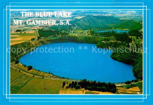 Mount Gambier Fliegeraufnahme Blue Lake