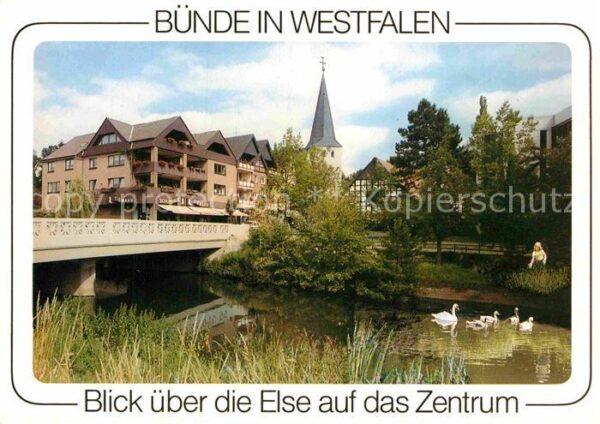 Buende Westfalen Else Brücke Schwäne