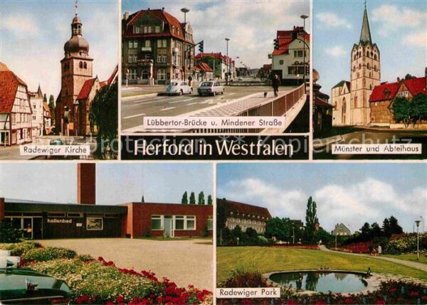 Herford Radewiger Kirche und Park Münster Abtei
