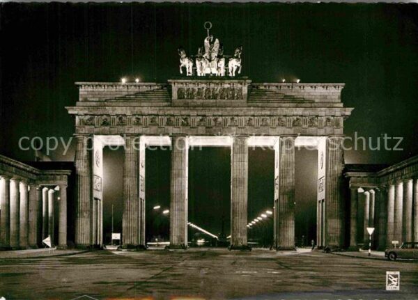 Berlin Brandenburger Tor bei Nacht