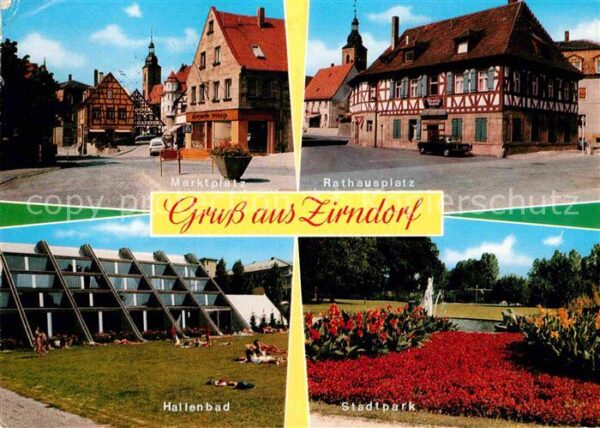 Zirndorf Mittelfranken Marktplatz Rathausplatz Stadtpark Halle