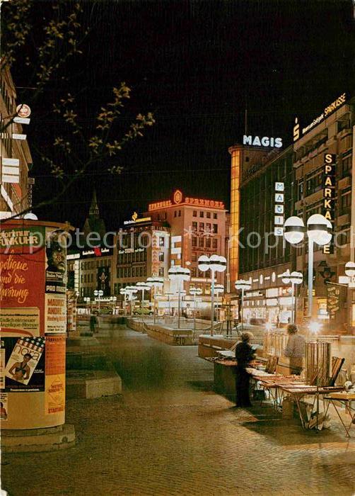 Hannover Bahnhofstrasse bei Nacht