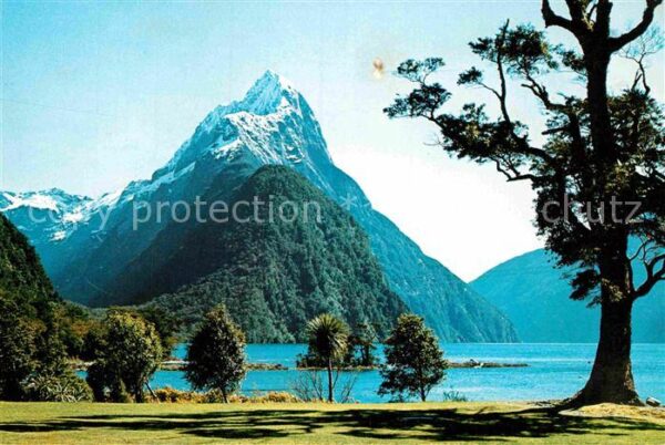 New Zealand Mitre Peak Milford Sound Southland