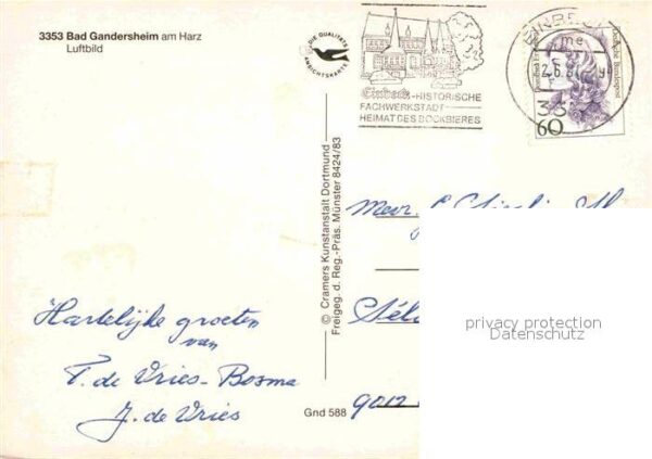 Bad Gandersheim Fliegeraufnahme – Bild 2