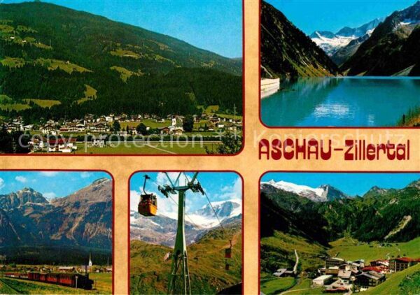 Aschau Zillertal Seilbahn Fliegeraufnahme Seepartie