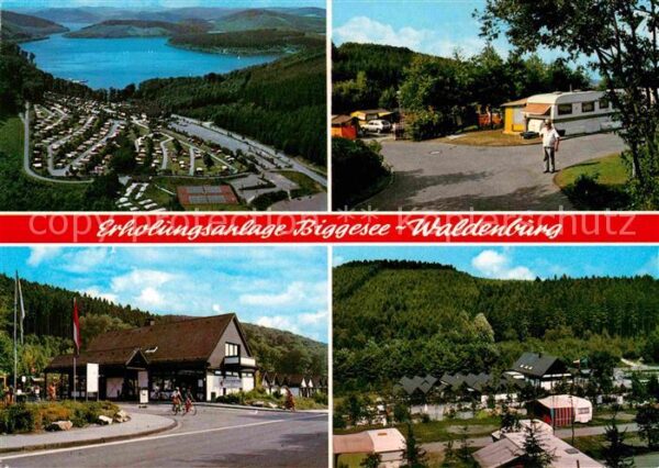Attendorn Fliegeraufnahme Camping Biggesee-Walden