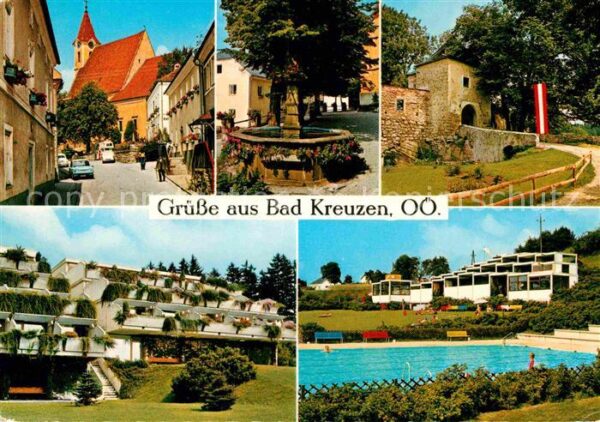Bad Kreuzen Kirchenplatz Alter Brunnen Burg-Kreuzen