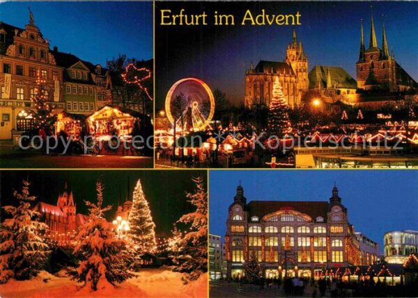 Erfurt Weihnachtsmarkt auf Domplatz