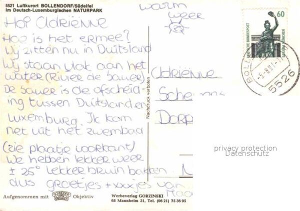 Bollendorf Suedeifel Fliegeraufnahme Freibad Camping Südeife – Bild 2