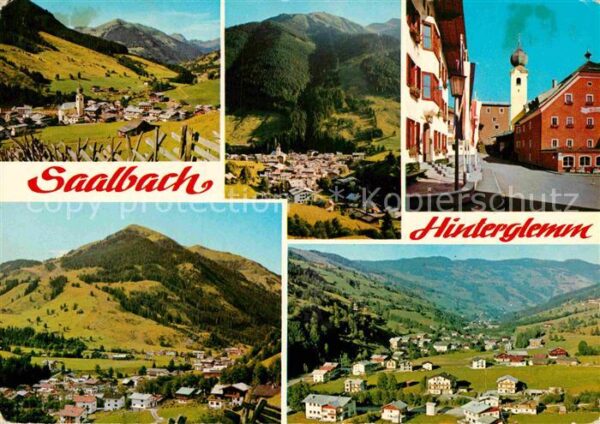 Saalbach-Hinterglemm Fliegeraufnahme Ortspartie Zwölferkogel