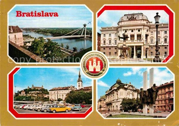 Bratislava Pressburg Pozsony Brückenpartie