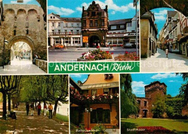 Andernach Rheintor Rheinallee Rathaus Stadtmauer